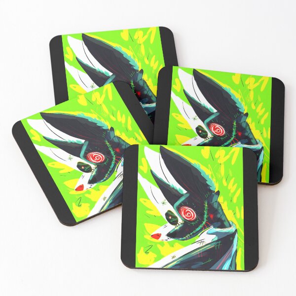 Item preview, Vibrant Neon Wolf Character Art designed and sold by elijbclaude.