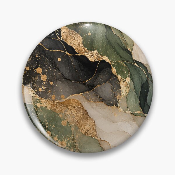 Item preview, Emerald Green Gold Luxury Abstract Marble designed and sold by RetroPop23.