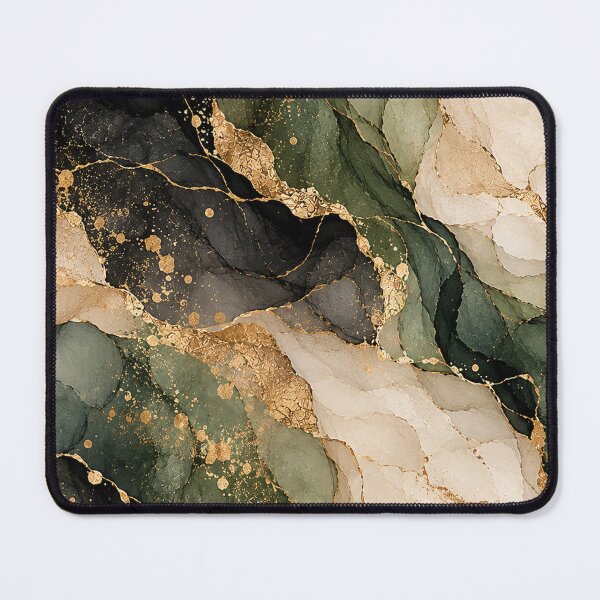 Item preview, Emerald Green Gold Luxury Abstract Marble designed and sold by RetroPop23.