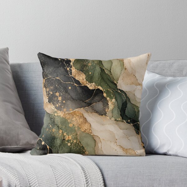 Item preview, Emerald Green Gold Luxury Abstract Marble designed and sold by RetroPop23.