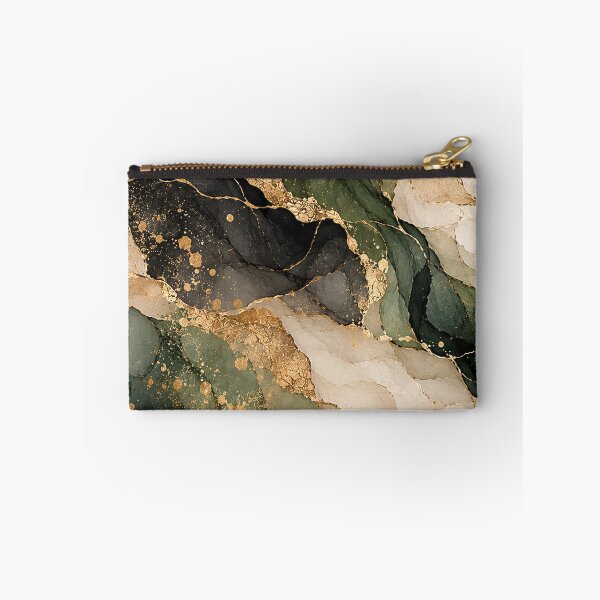 Item preview, Emerald Green Gold Luxury Abstract Marble designed and sold by RetroPop23.