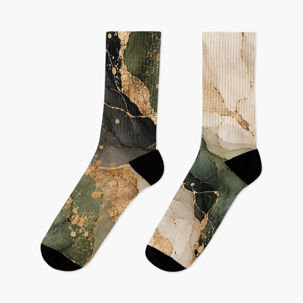 Item preview, Emerald Green Gold Luxury Abstract Marble designed and sold by RetroPop23.