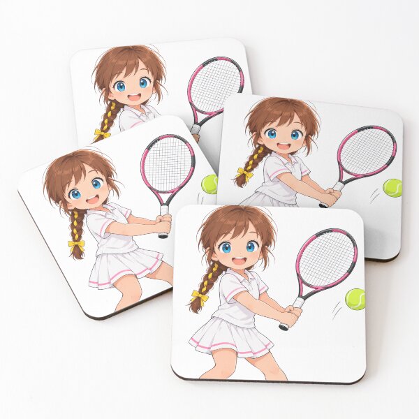 Item preview, Personaje de dibujos animados de Kenzie, jugadora de tenis designed and sold by Kenzie & Co.