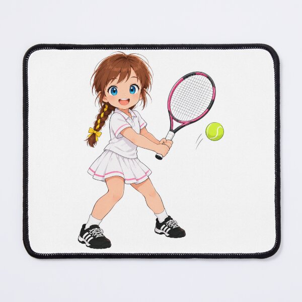 Item preview, Kenzie Tennis Player Cartoon Character designed and sold by Kenzie & Co.