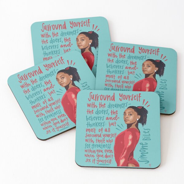 Item preview, Simone Biles Gymnastics Portrait designed and sold by emilyvpcreates.