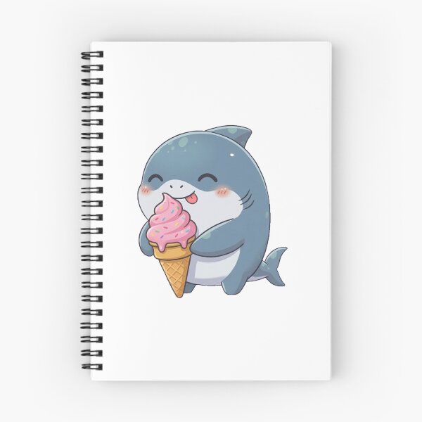 Item preview, Cute Ice Cream Shark designed and sold by Nature's Chibis.