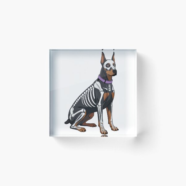 Item preview, Doberman Skeleton Halloween Dog designed and sold by WilliegarciaRo.