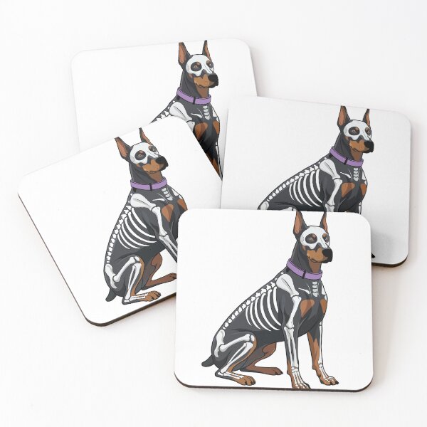 Item preview, Doberman Skeleton Halloween Dog designed and sold by WilliegarciaRo.