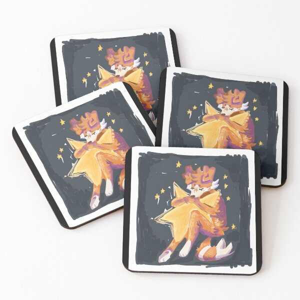 Item preview, Cozy Fox Embracing a Star Illustration designed and sold by elijbclaude.