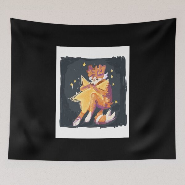 Item preview, Cozy Fox Embracing a Star Illustration designed and sold by elijbclaude.