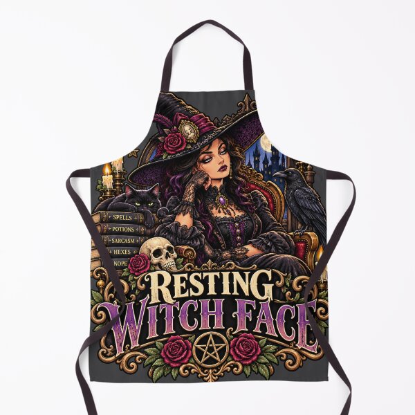 Item preview, Resting Witch Face – Gothic Witch with Attitude designed and sold by OzyWear.