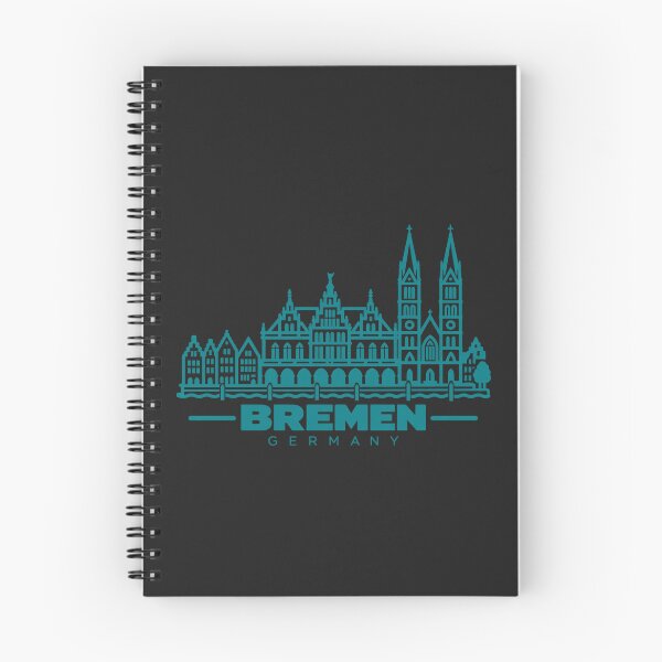 Item preview, Bremen Germany Line Art Skyline Poster designed and sold by CMYKStudio.