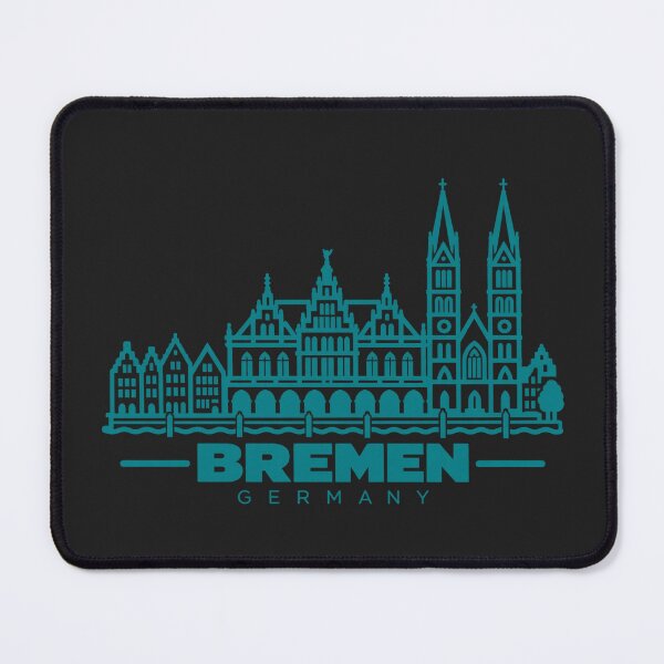 Item preview, Bremen Germany Line Art Skyline Poster designed and sold by CMYKStudio.