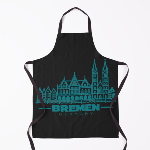 Item preview, Bremen Germany Line Art Skyline Poster designed and sold by CMYKStudio.