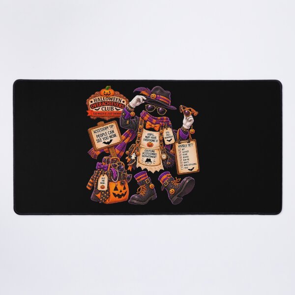 Item preview, ⚡HALLOWEEN OVERACHIEVERS CLUB - Costume Accessories Department - dark version designed and sold by WheelieGdArt.