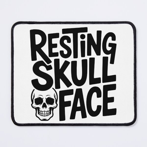 Item preview, Resting Skull Face designed and sold by theartfulaspie.