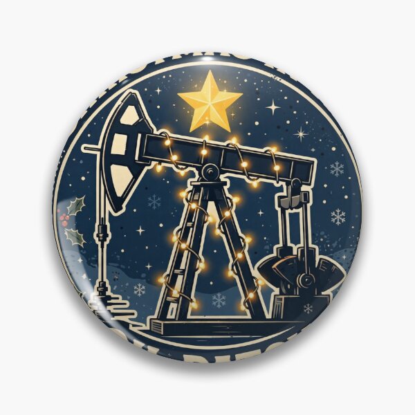 Item preview, Christmas in the Oil Patch — Pumpjack Christmas Lights Vintage Shirt designed and sold by To Err Is Human.