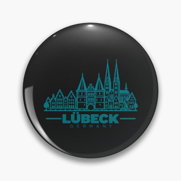 Item preview, Lubeck Germany Line Art Landmark Poster designed and sold by CMYKStudio.