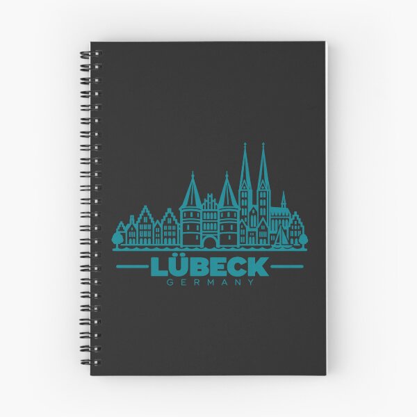 Item preview, Lubeck Germany Line Art Landmark Poster designed and sold by CMYKStudio.