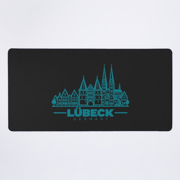 Item preview, Lubeck Germany Line Art Landmark Poster designed and sold by CMYKStudio.