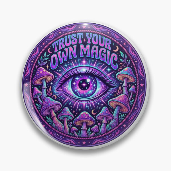 Item preview, Trust Your Own Magic Cosmic Eye Mushrooms designed and sold by Sanan Israyilli.