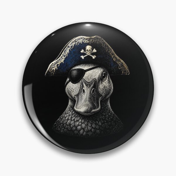 Item preview, Duck Funny Animal Lover Pirate Duck Funny Aesthetic Graphic designed and sold by snailslowdance.