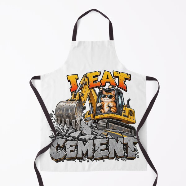 Item preview, I Eat Cement Cat – Funny Gen Z Meme Digger designed and sold by BigfeetLittlepaws.