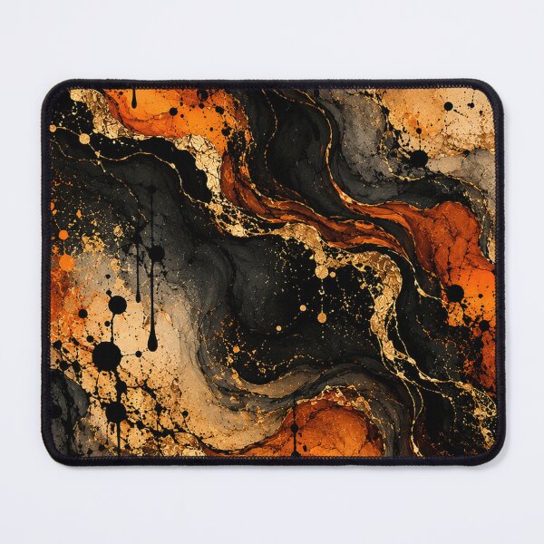Item preview, Halloween Orange Black Grunge Abstract designed and sold by RetroPop23.