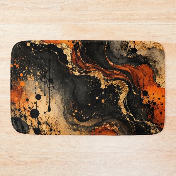 Item preview, Halloween Orange Black Grunge Abstract designed and sold by RetroPop23.