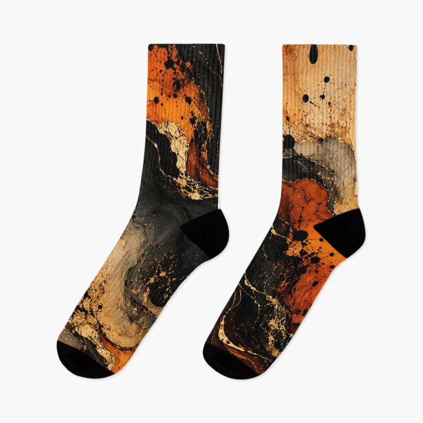 Item preview, Halloween Orange Black Grunge Abstract designed and sold by RetroPop23.