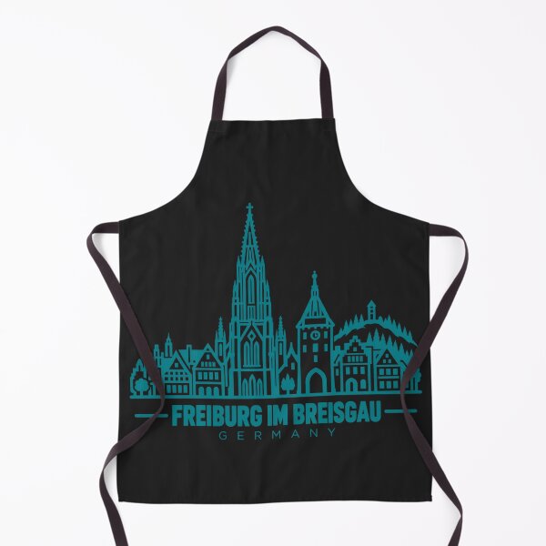 Item preview, Freiburg im Breisgau Germany Line Art Landmark Poster designed and sold by CMYKStudio.