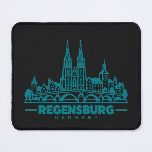 Item preview, Regensburg Germany Line Art Skyline Poster designed and sold by CMYKStudio.