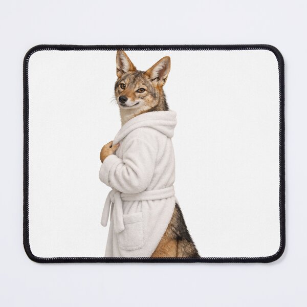 Item preview, Jackal Fluffy Bathrobe designed and sold by Sillytoe.