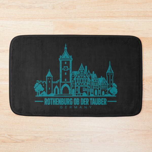 Item preview, Rothenburg ob der Tauber Germany Line Art Landmark Poster designed and sold by CMYKStudio.