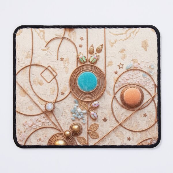 Item preview, Rose Quartz & Warm Gold Celestial Artisan Flat-Lay Set designed and sold by KingsArtworx 2.