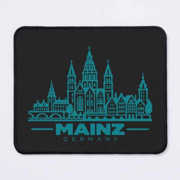 Item preview, Mainz Germany Line Art Skyline Poster designed and sold by CMYKStudio.