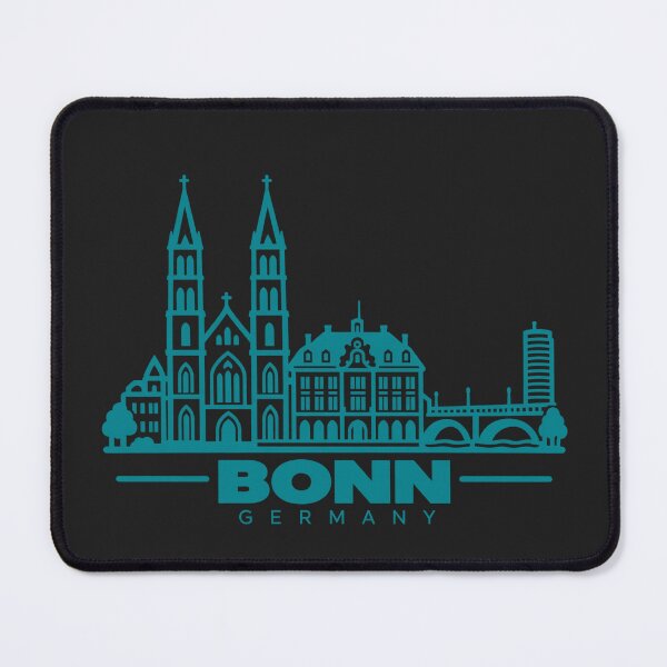 Item preview, Bonn Germany Line Art Skyline Poster designed and sold by CMYKStudio.