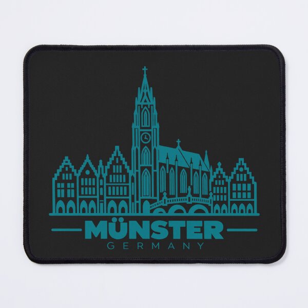Item preview, Munster Germany Line Art Landmark Poster designed and sold by CMYKStudio.