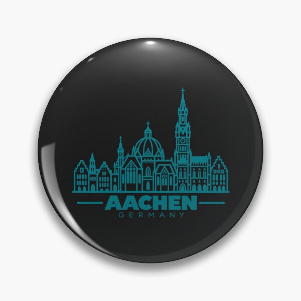 Item preview, Aachen Germany Line Art Landmark Poster designed and sold by CMYKStudio.