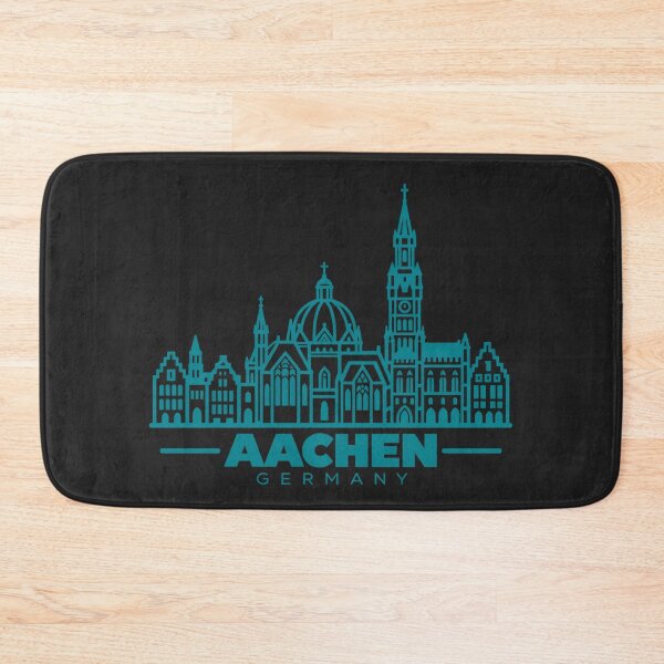 Item preview, Aachen Germany Line Art Landmark Poster designed and sold by CMYKStudio.
