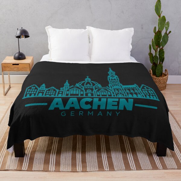 Item preview, Aachen Germany Line Art Landmark Poster designed and sold by CMYKStudio.