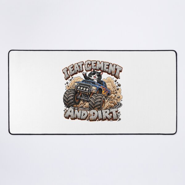 Item preview, I Eat Cement and Dirt – Gen Z Meme Tuxedo Cat designed and sold by BigfeetLittlepaws.