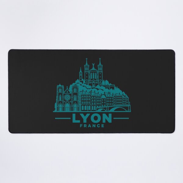 Item preview, Lyon France Line Art Skyline Poster designed and sold by CMYKStudio.