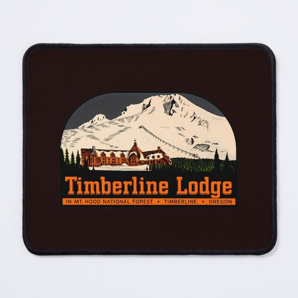 Item preview, Timberline Lodge Retro Mountain Art designed and sold by drawfreak.