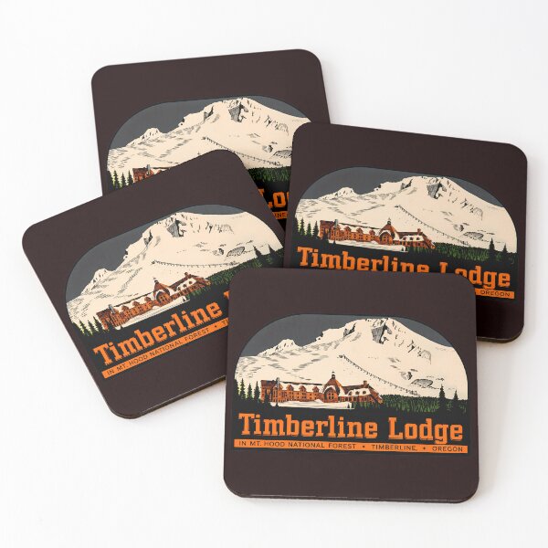 Item preview, Timberline Lodge Retro Mountain Art designed and sold by drawfreak.