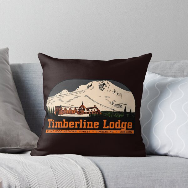 Item preview, Timberline Lodge Retro Mountain Art designed and sold by drawfreak.