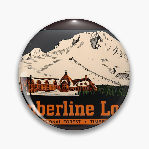 Item preview, Timberline Lodge Retro Mountain Art designed and sold by drawfreak.