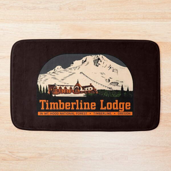 Item preview, Timberline Lodge Retro Mountain Art designed and sold by drawfreak.