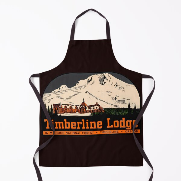 Item preview, Timberline Lodge Retro Mountain Art designed and sold by drawfreak.