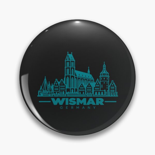 Item preview, Wismar Germany Line Art Landmark Poster designed and sold by CMYKStudio.